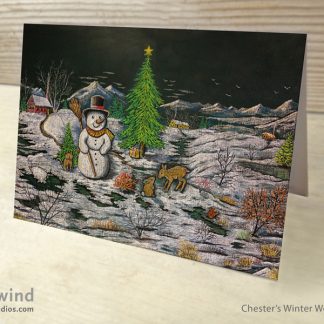 Chester's Winter Wonderland Holiday Card