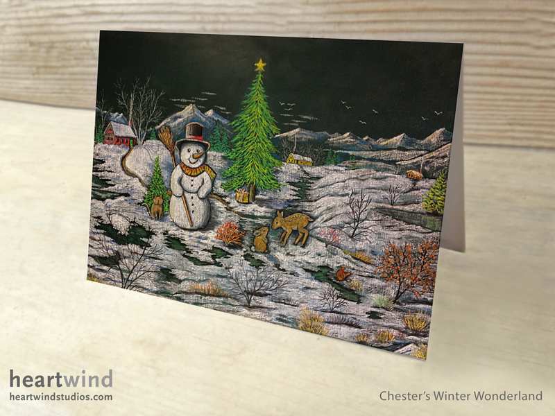 Chester's Winter Wonderland Holiday Card