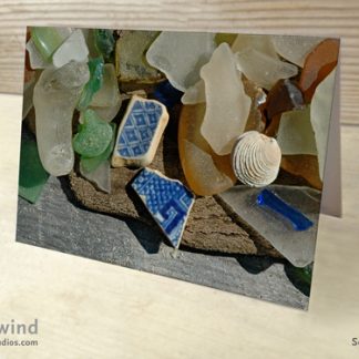 heartwind seaglass 12 greeting card