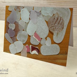 heartwind seaglass 13 greeting card