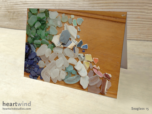 heartwind seaglass 15 greeting card