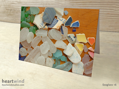 heartwind seaglass 16 greeting card