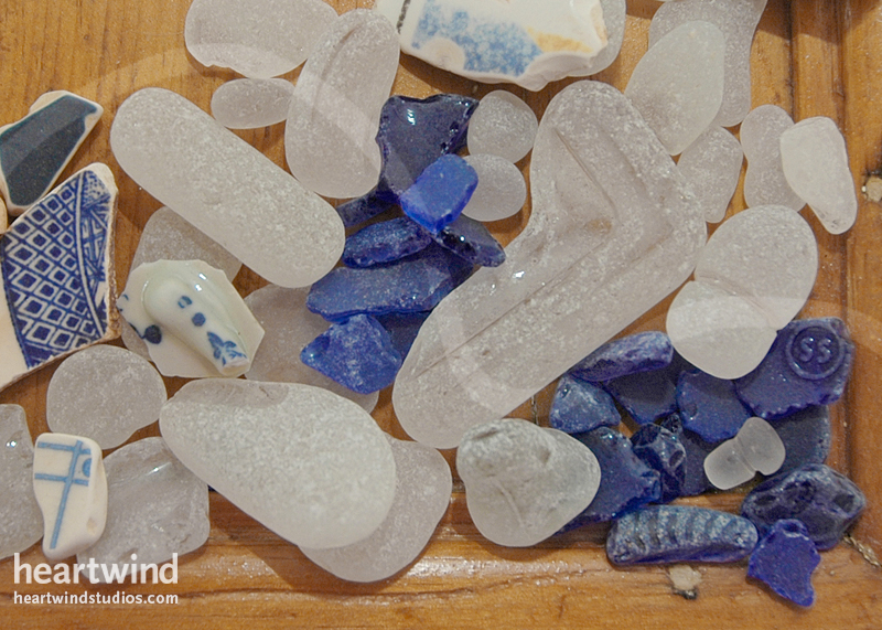 heartwind seaglass 18 greeting card